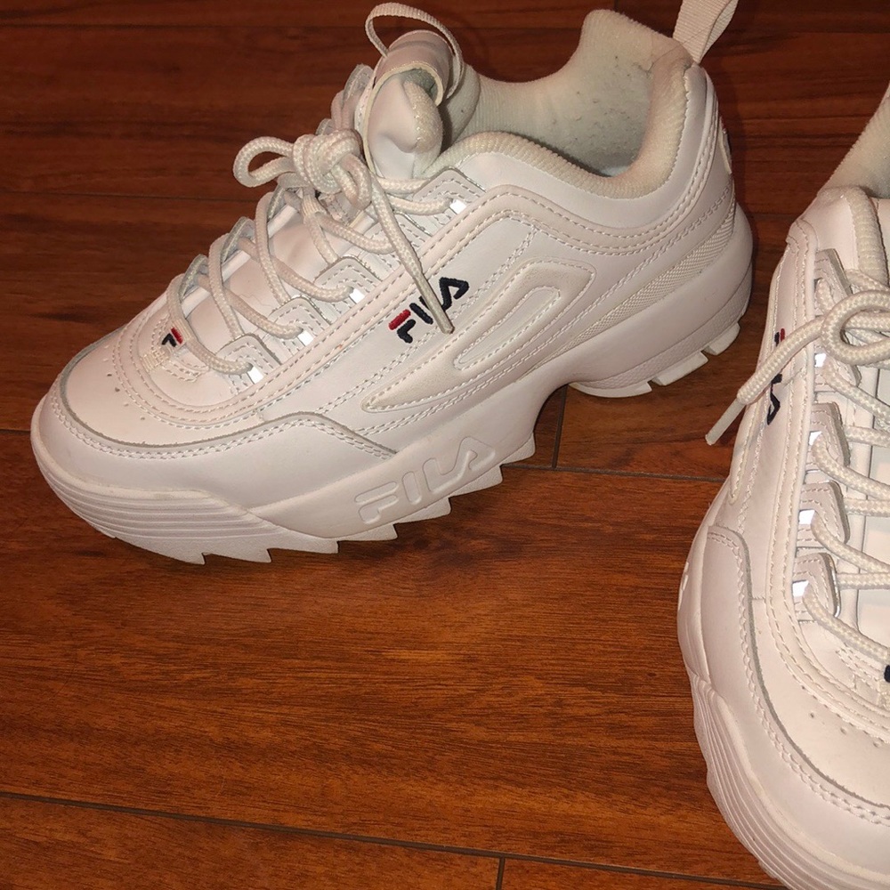 White Disruptor Filas